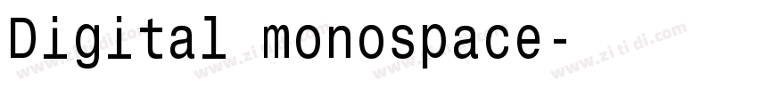 Digital monospace字体转换